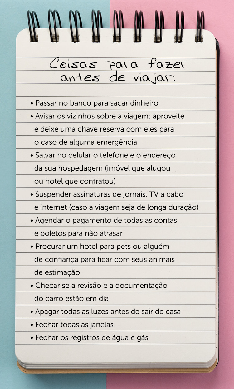 Checklist Viagem Le Jardin Caldas Novas